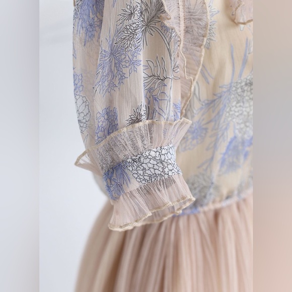 ChicWish We Know It All Gradient Pleated Mesh Tulle Dress - Picture 6 of 6